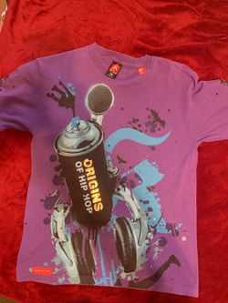 Kallusive t-shirt size med purple, teal and black