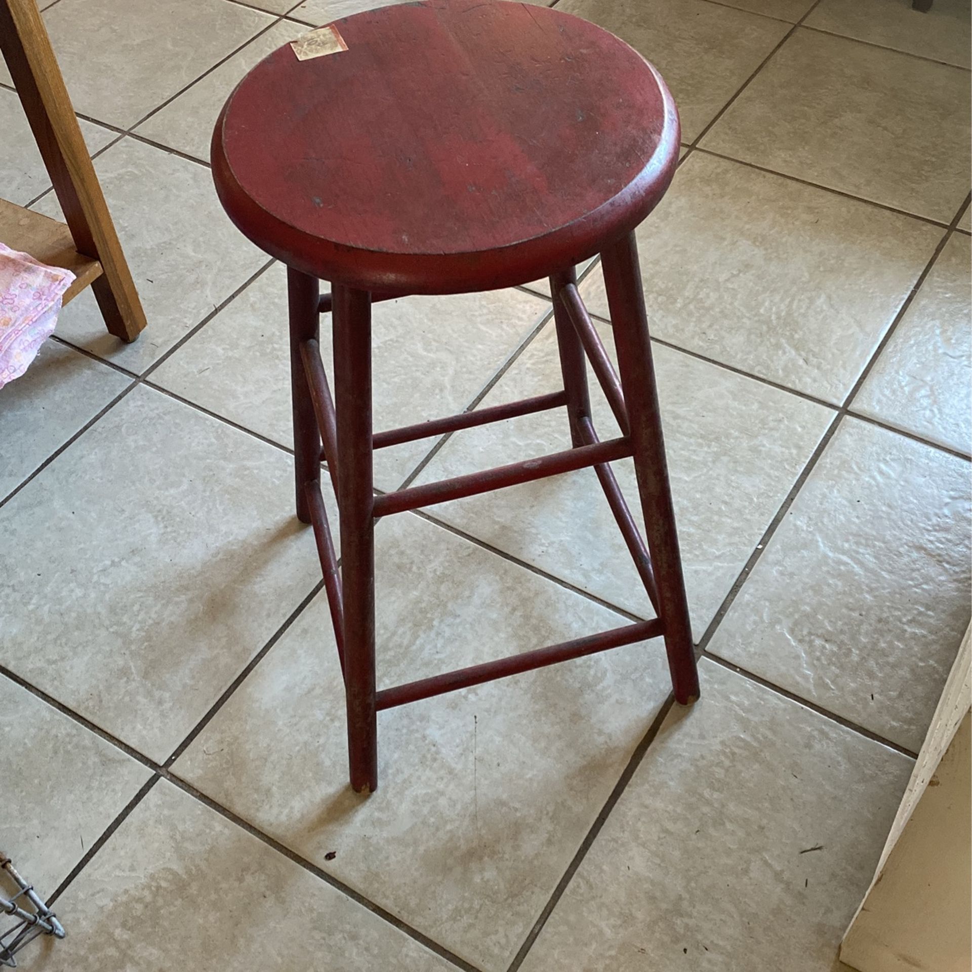 Red Stool $10