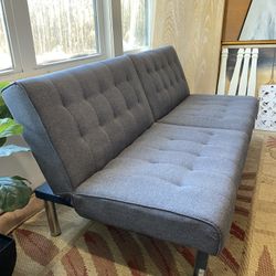 Futon Grey 70”W Great condition Won’t Last