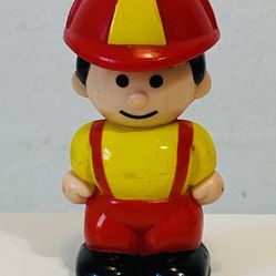 VNTG Shelcore Fireman Plastic Figure 1992 Replacement Toy/Cake Topper 2.75"