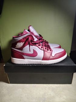 Air Jordan 1 Mids Cherrywood Red/White