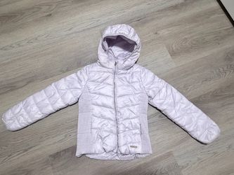 Kids Lavender color Hooded Puffer Jacket