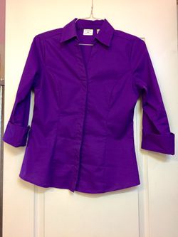 purple dress shirt size S