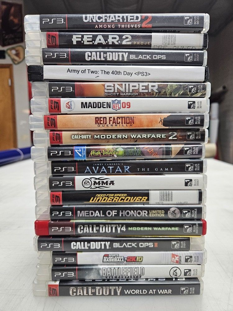 Ps3 Playstation 3 Games 18 Total