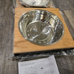 Elevated Dog Bowls Large Breed, Adjustable and Elevated Metal Stand 15"-20.5"H