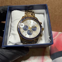 Montres Prestige X Invicta Mens Watch 44.5mm Blue/Gold MPW-0354