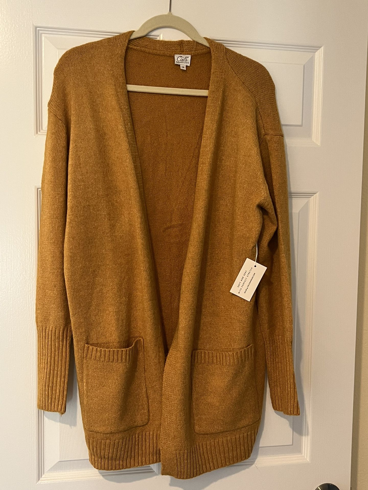Soft Oversized Mustard Yellow Cardigan