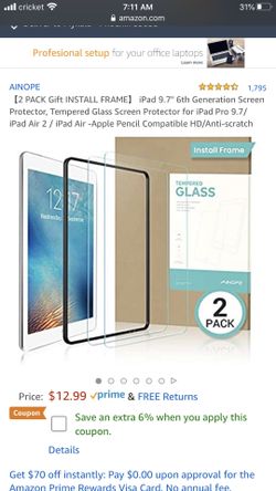 iPad screen protector