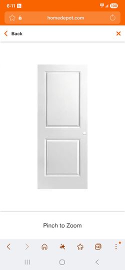 NEW 32 in. x 80 in. 2 Panel Square Interior Door Slab