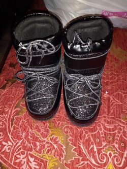 Little Girls Rain Boots Black