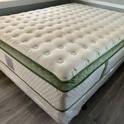 King Organic Elite Superior Hybrid Cool Gel Memory Foam Pillow Top 14inch Mattress!!