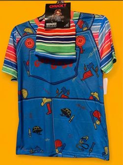 chucky beanie and shirt set M NWT