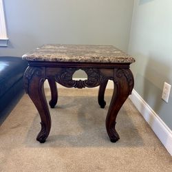 Ashley Furniture - Marble Top End Table