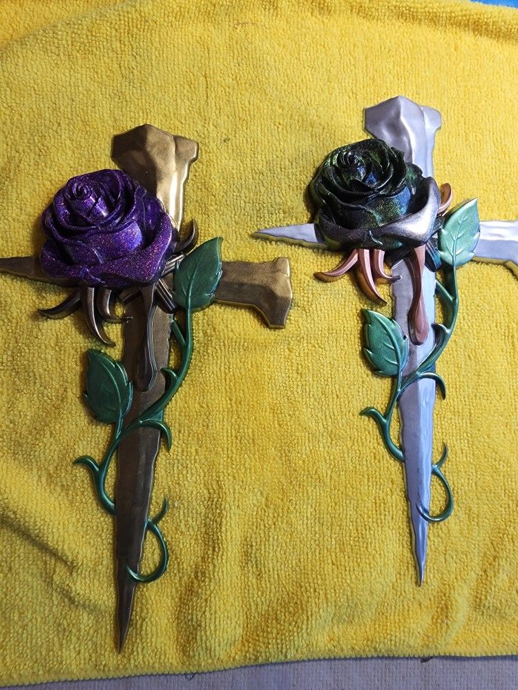Wall Rose & Cross