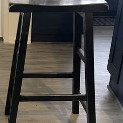 Set Of Black Bar Stools