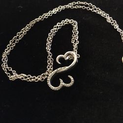 925 Jane Seymour diamond open heart necklace