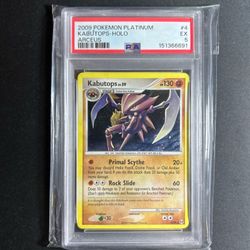 PSA 5 Kabutops Holo 4/99 Arceus Pokemon 2009