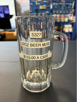 22 oz Glass Beer Mug