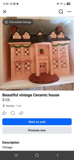 Beautiful Vintage Ceramic House