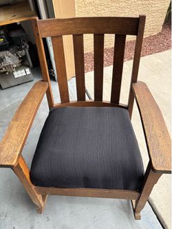 Beautiful vintage hardwood rocking chair
