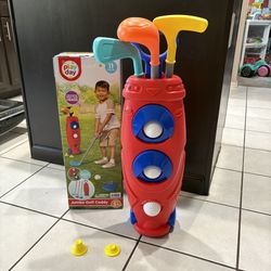 NEW Kids Golf Caddy Club Ball Play Set Toy Outdoor Indoor Christmas Gift 