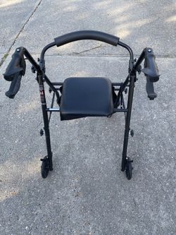 Black Rollator Walker