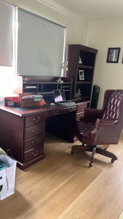 Classic executive desk and chair