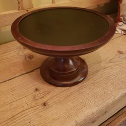 Crate &  Barrel Turned Wood Pedestal