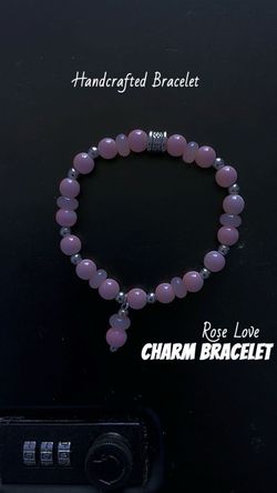 #008- 8 mm and 2 mm handcrafted beaded bracelet,