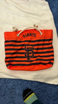 NWT San Francisco Giants Striped Canvas Tote Bag | Rope Handles | SF MLB
