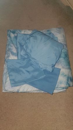 Queen size tie dye bedding set