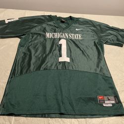 Authentic Charles Rogers Michigan State Spartans Nike Mens Large Jersey Saginaw
