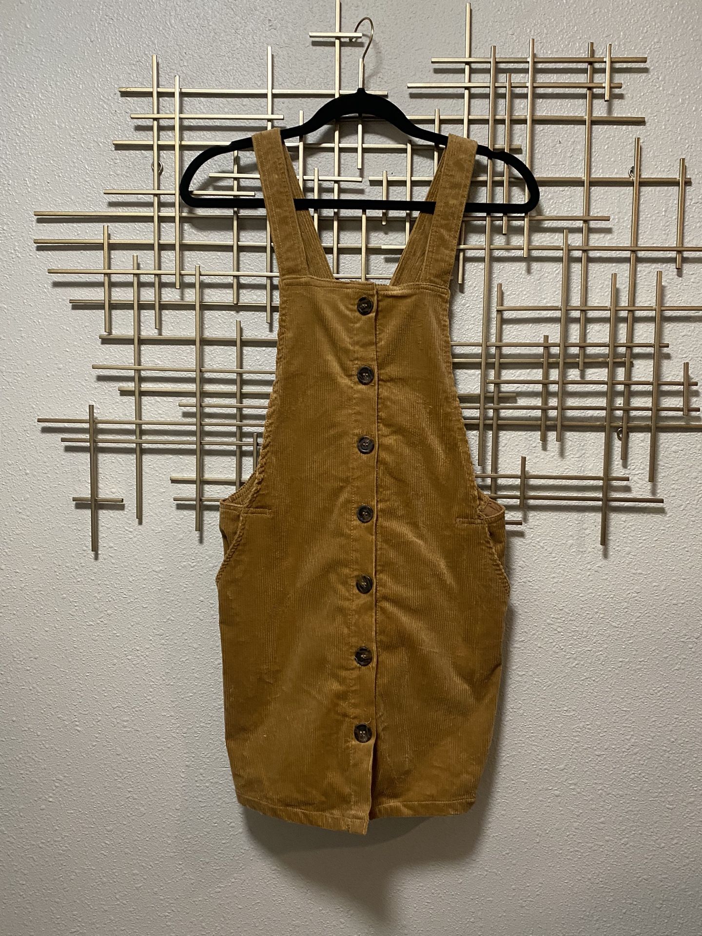 Corduroy Overall Dress