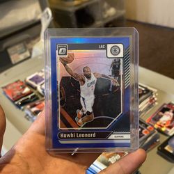 2024-25 Panini Donruss Optic Kawhi Leonard Blue Prizm /49 #141