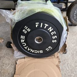 Single 35lb Bumper Plate Brand New-