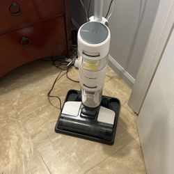 Vacuum floor and mop clean