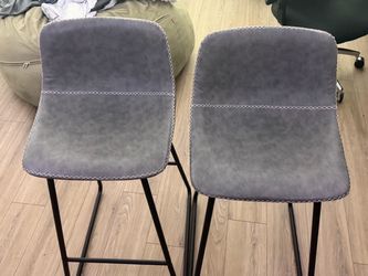2 PCS 30 Inch Height Bar Stools with Backs