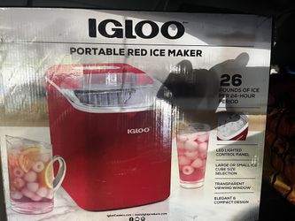IGloo PORTABLE RED ICE MAKER