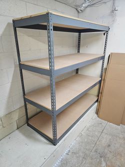 Shelving 60 in W x 24 in D Boltless Warehouse Shelves Garage Storage Racks 4 Tier Stronger Than Homedepot And Lowes Delivery Available
