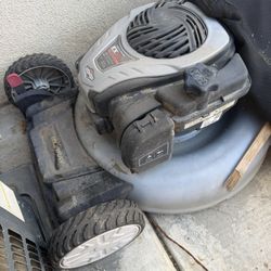 Briggs and Stratton Walk Behind Gas Push Lawn Mower with Height Adjustment and with Mulch Bag