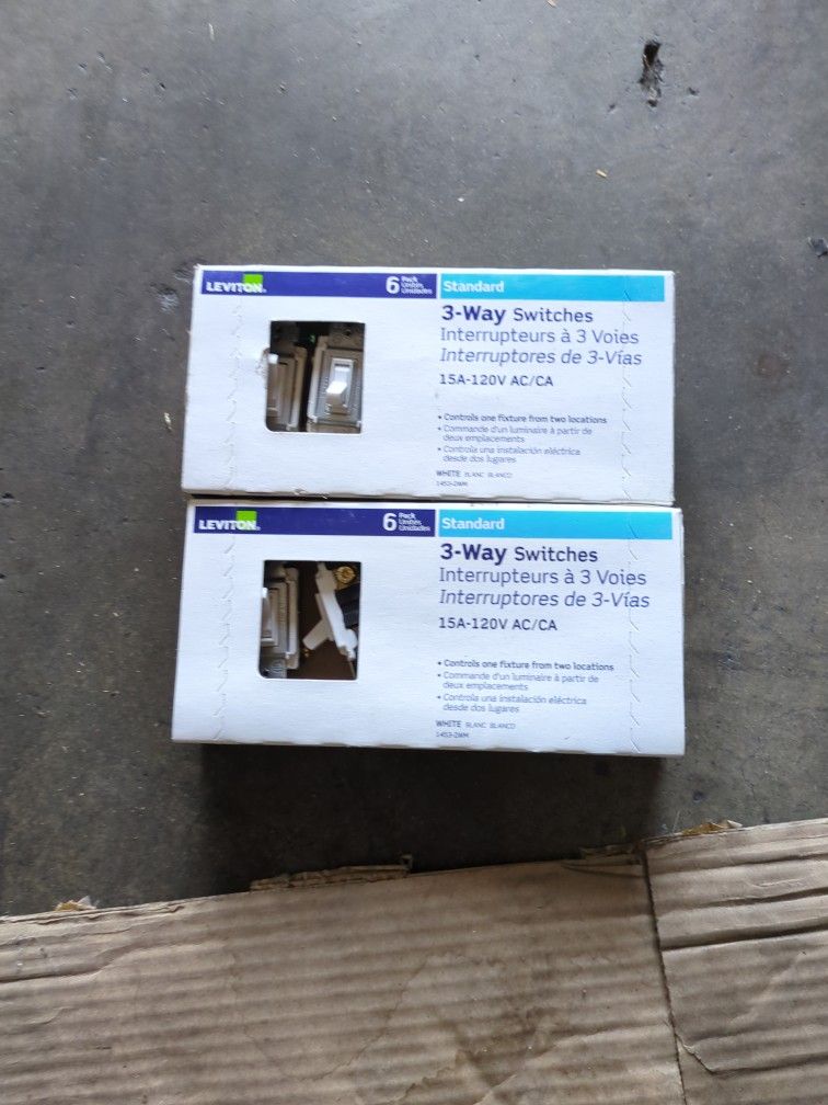 2x 6pack Light Switches