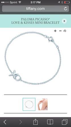 Tiffany Paloma Picasso Love and Kisses Mini Bracelet