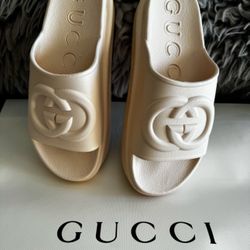 Gucci Platform Slides Sz 7,5/8,5