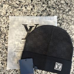L V Black Beanie