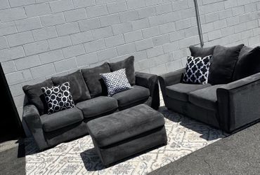 Sofa and loveseat