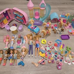 Barbie Chelsea Dolls, Pets, And Accessories 