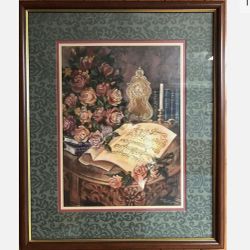 Vintage Home Interiors Framed Picture Print Amazing Grace 