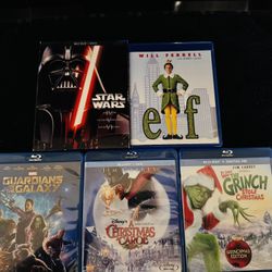 Blu-Ray DVD (5) Movie Package 