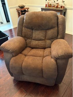 Brown recliner