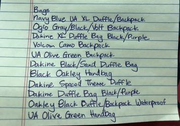 Bags and backpacks. Excellent condition!